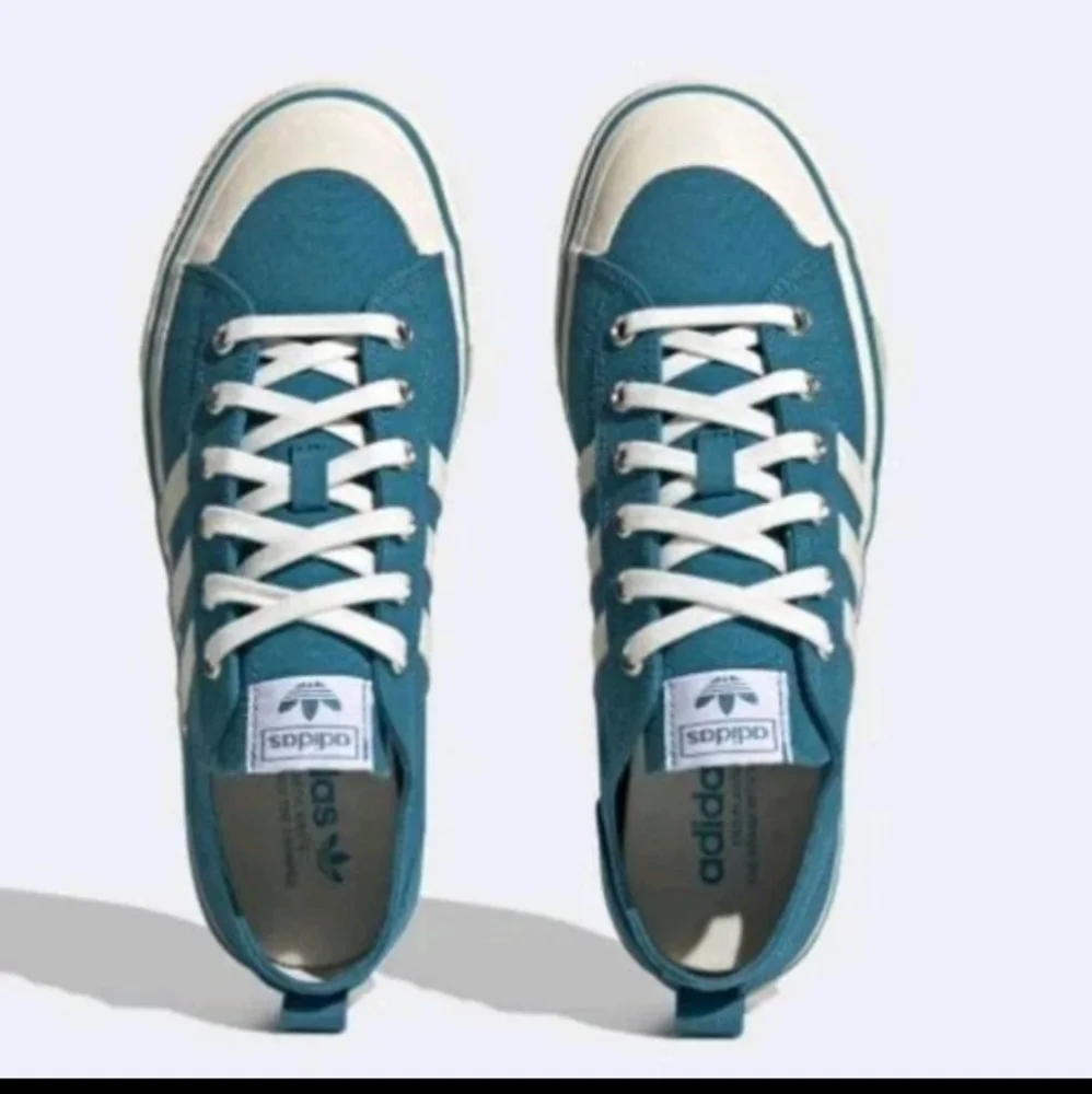 Adidas Nizza RF 74 Blue White Sneakers Retro HQ8566 Men's Size 9.5